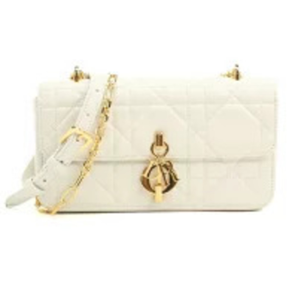 Christian Dior Shoulder Bag My Chain White Crossbody